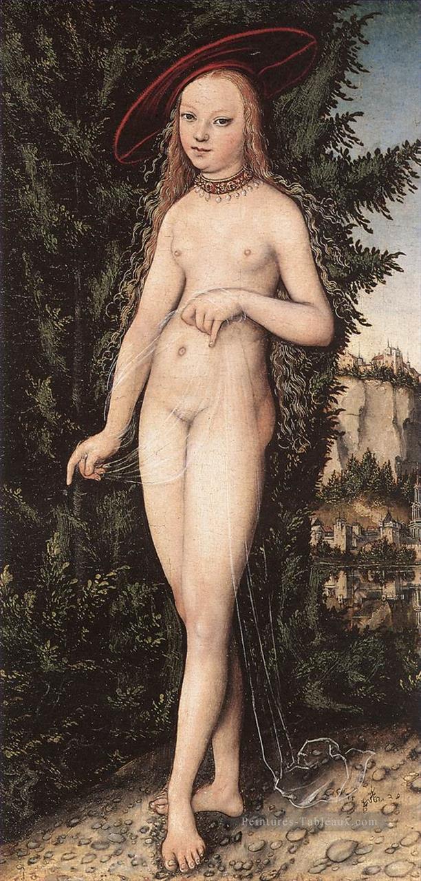 Vénus debout dans un paysage Lucas Cranach l’Ancien Peintures à l'huile
